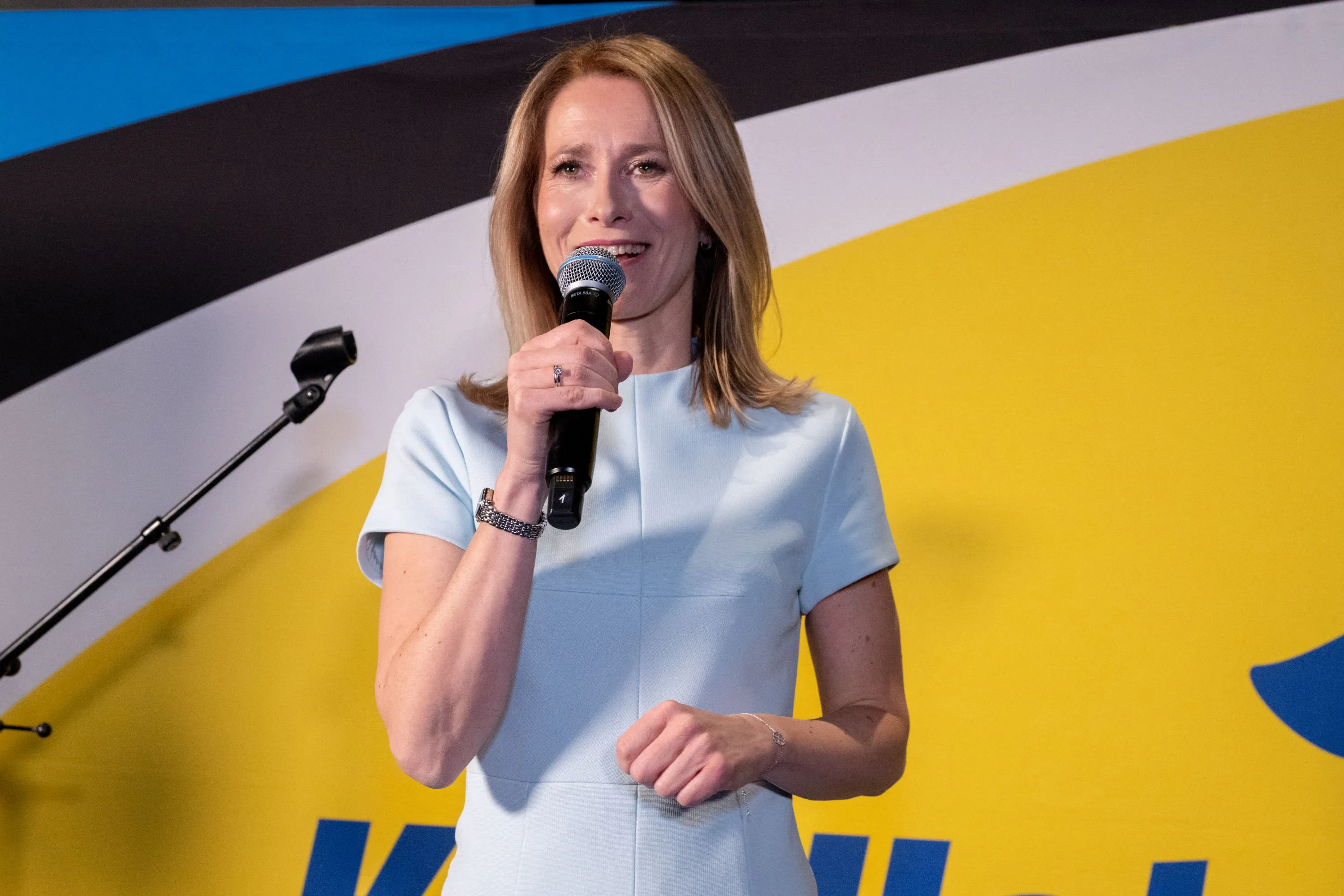 Kaja Kallas&nbsp;in Tallinn, Estonia, on March 5.