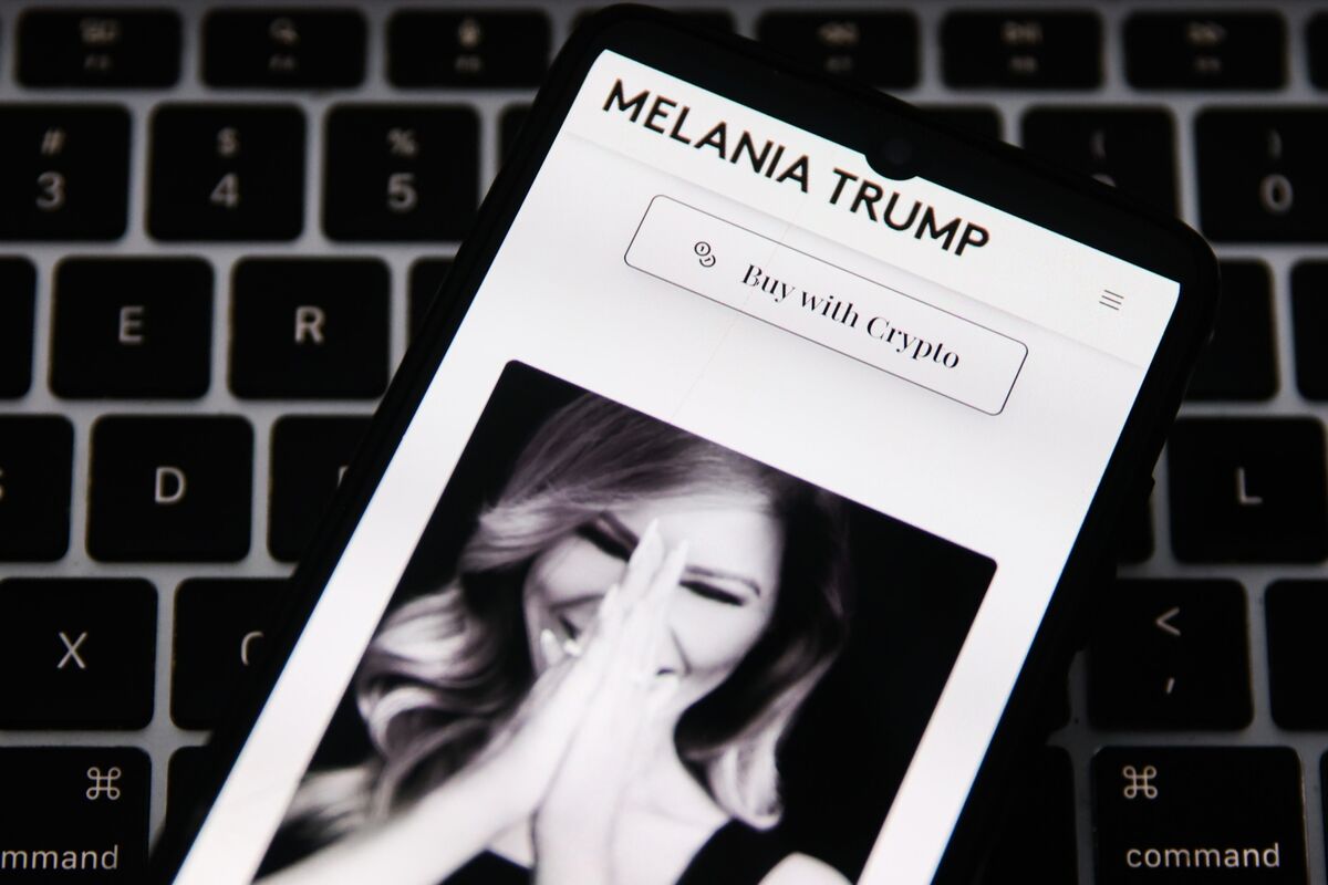 Melania, Trump Memecoins Plunge in Value From Peak - Bloomberg