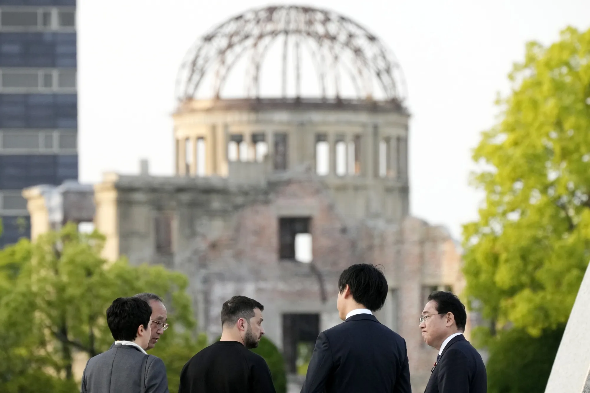 The Atomic Bomb Dome at the Hiroshima Peace Memorial Park.