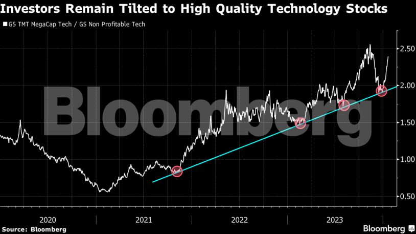Investors Remain Tilted to High Quality Technology Stocks