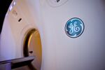 A General Electric CT scan machine.