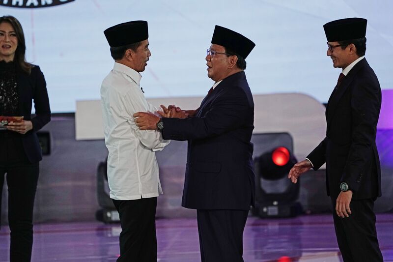 Jokowi And Prabowo's First Debate Ahead Of An April Election 