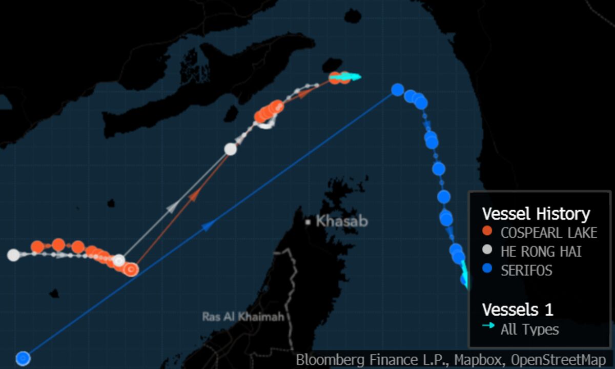 Three Oil Supertankers Appear to Make Move Through Hormuz