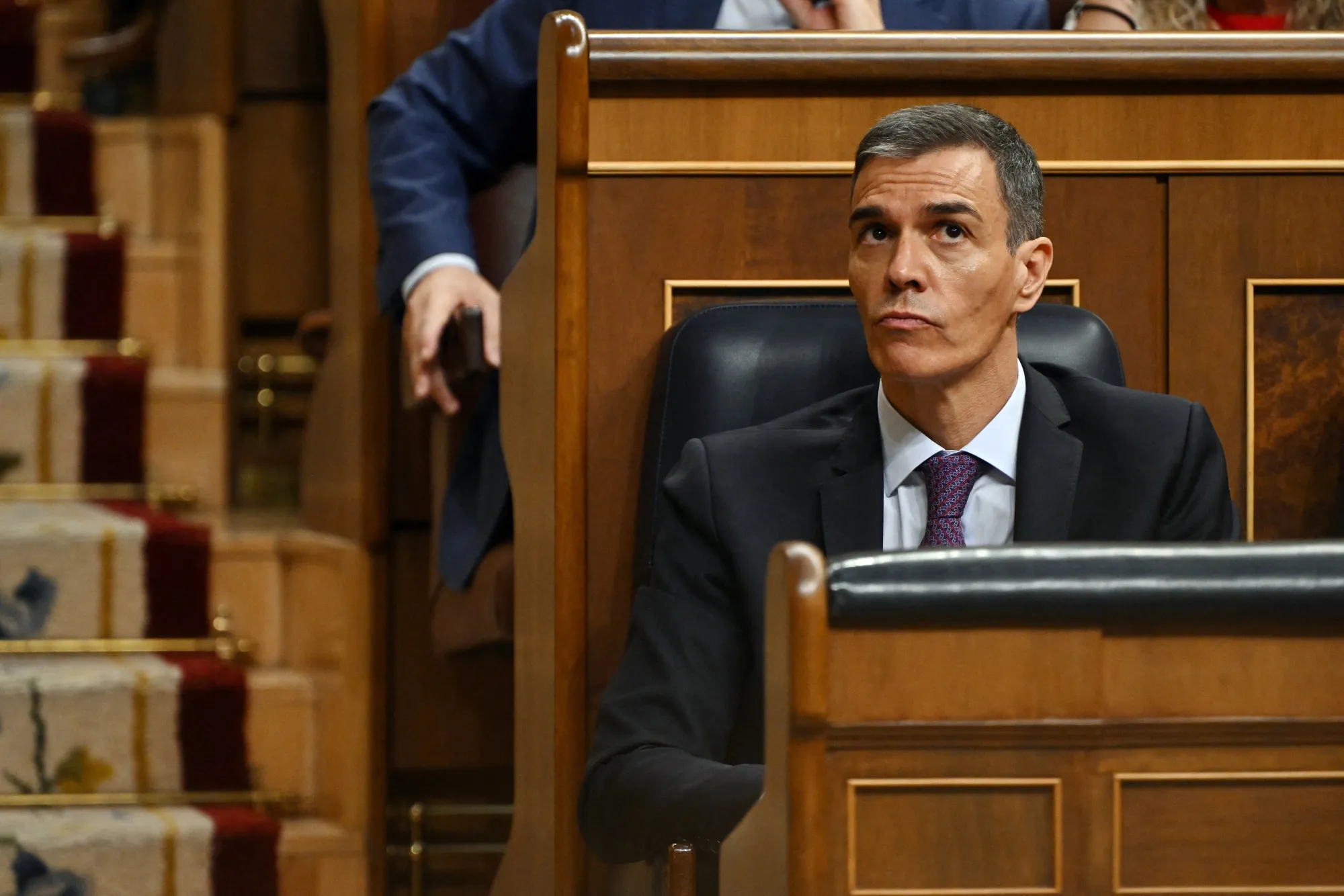 Spain’s Prime Minister Pedro Sanchez in the Spanish parliament.