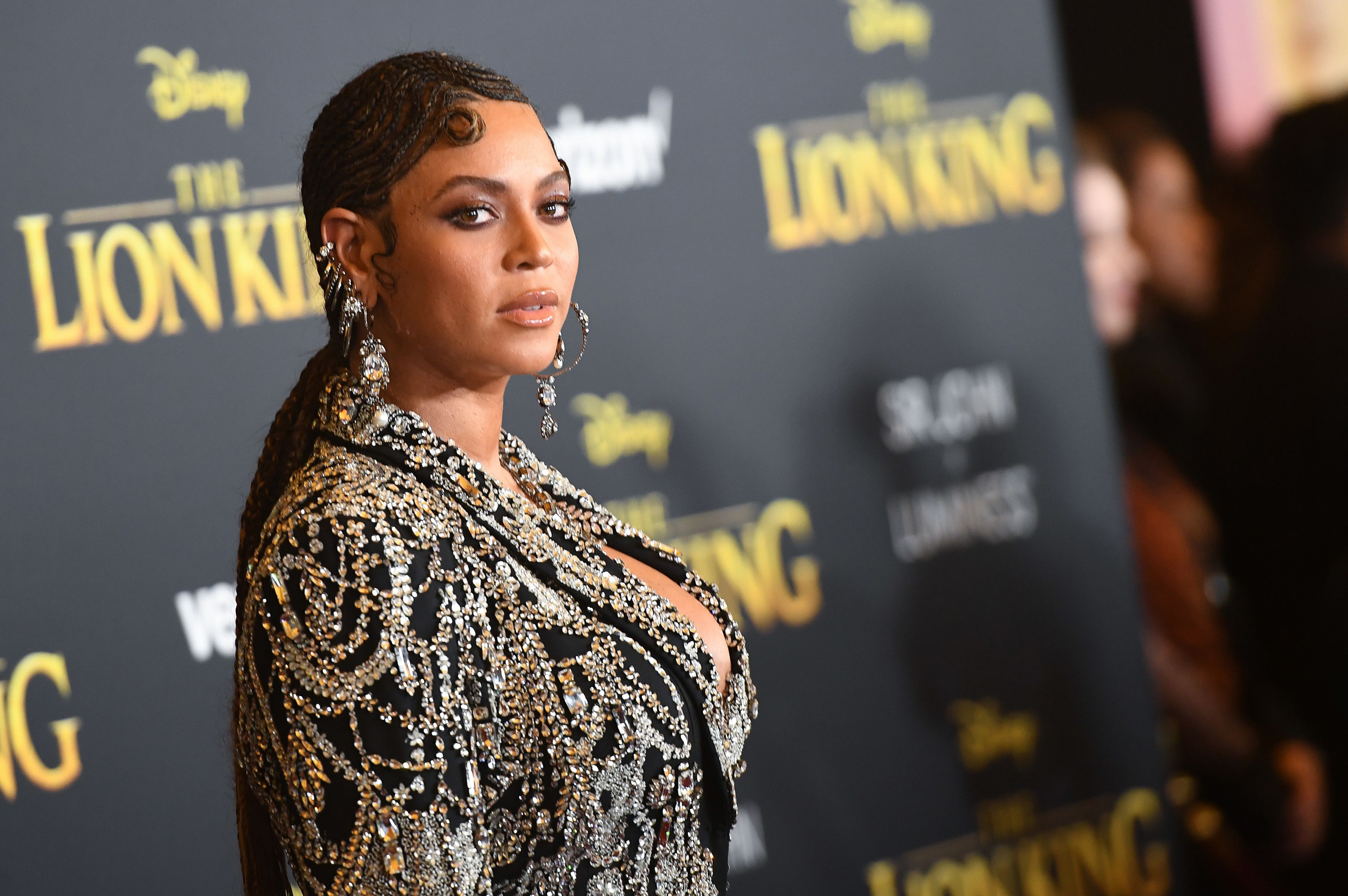 Beyonce at The Lion King premiere in Hollywood.