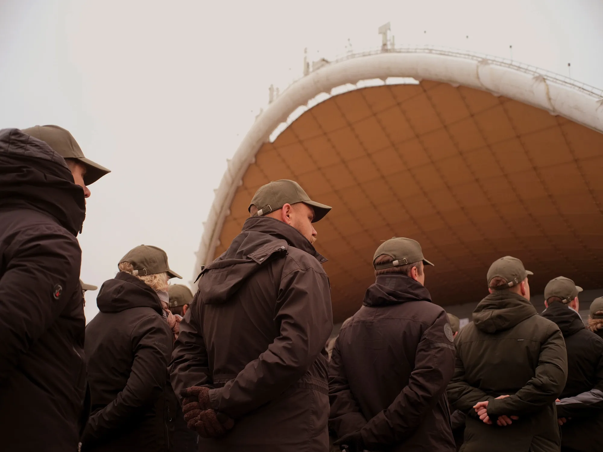 A swearing-in procession for the Lithuanian Riflemen’s Union in Vilnius