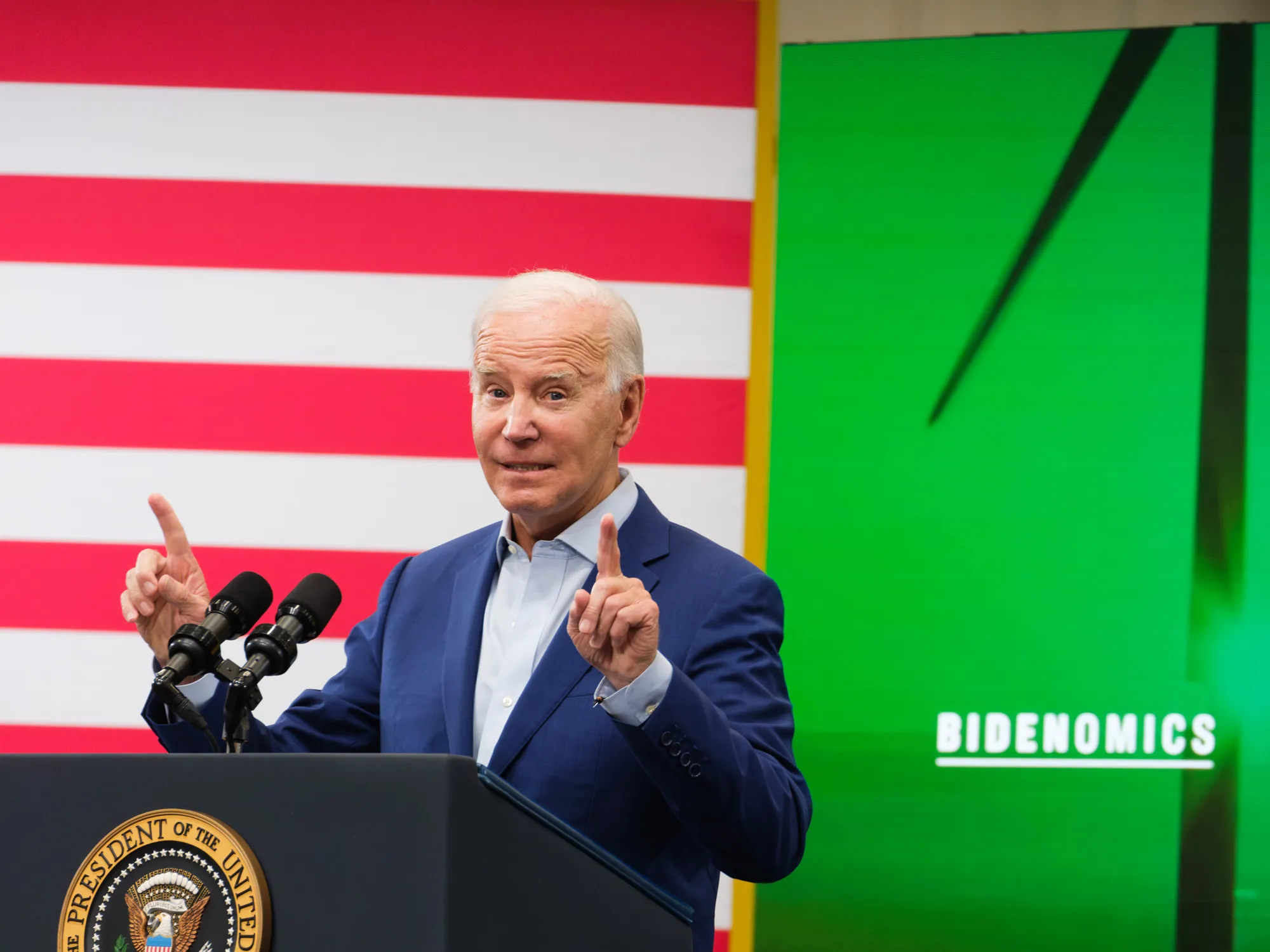 President Joe Biden in Albuquerque, New Mexico, US, on Aug. 9.