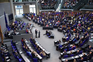 A special debate session at the Bundestag in Berlin, on March 13.