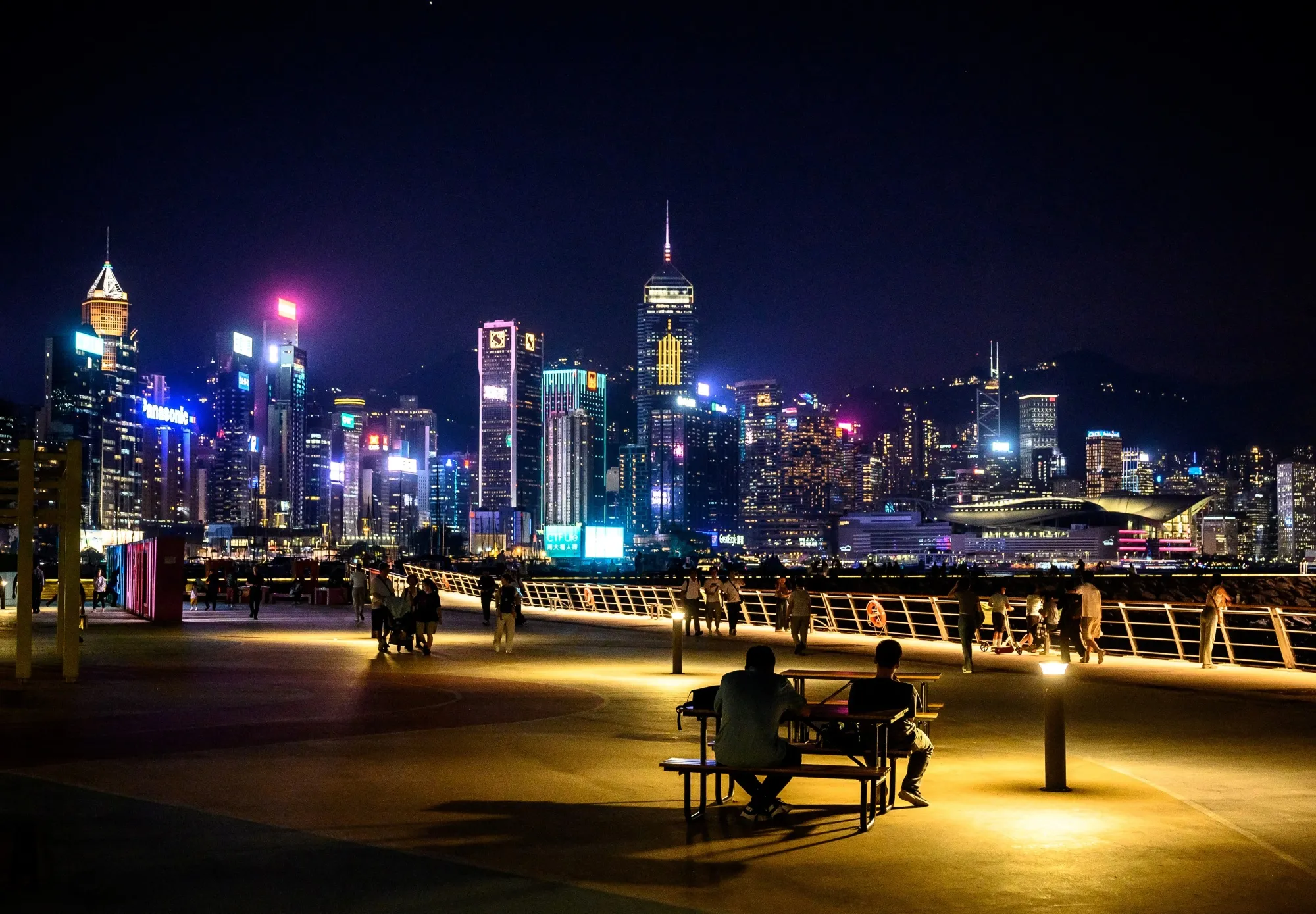 The Hong Kong skyline