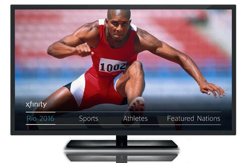 The Comcast X1 viewing screen.