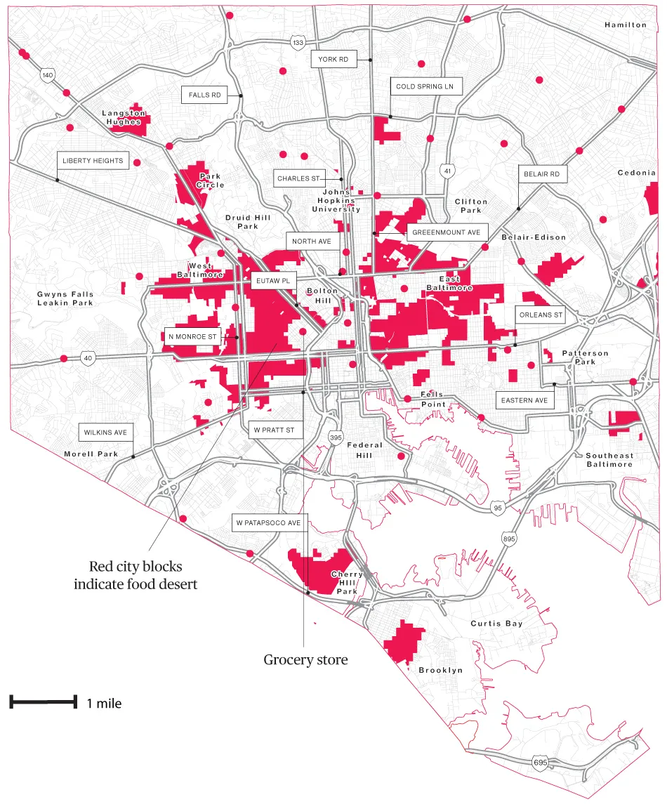 Food Deserts of Baltimore