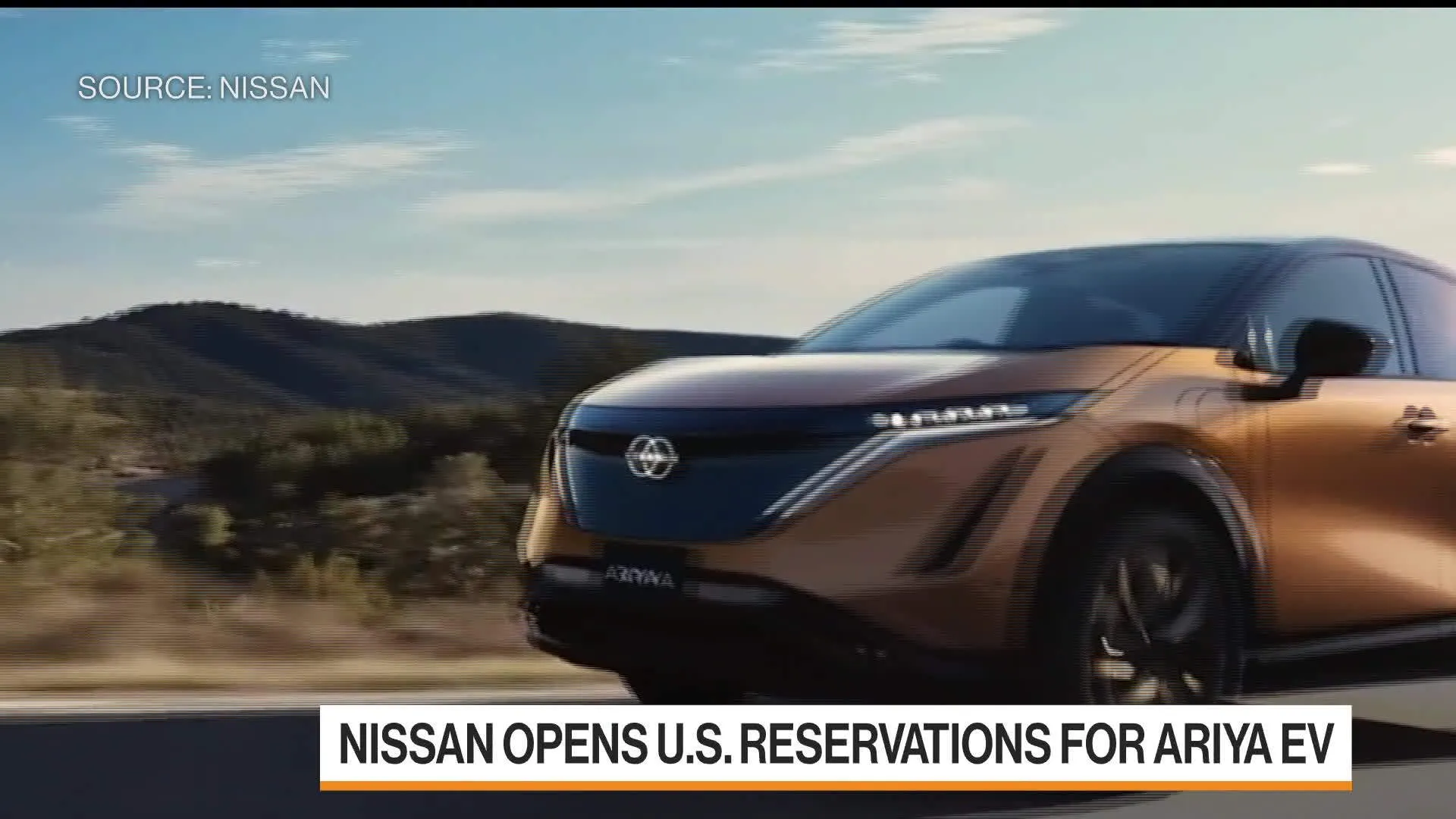 Watch Nissan Starts Taking Orders for Ariya EV - Bloomberg