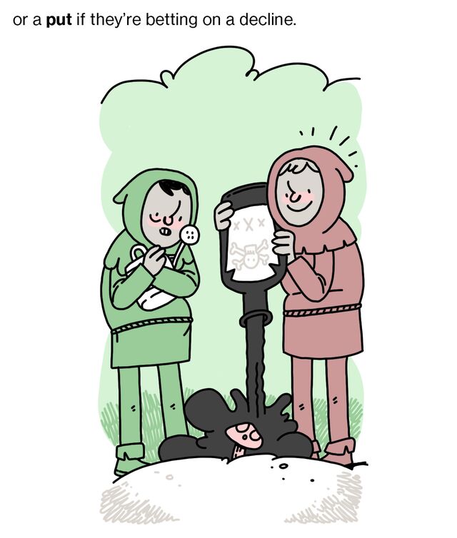 or a put if they’rebetting on a decline.