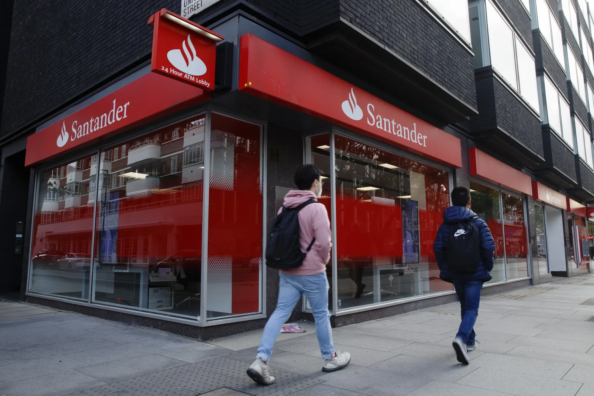 A Banco Santander branch in London.