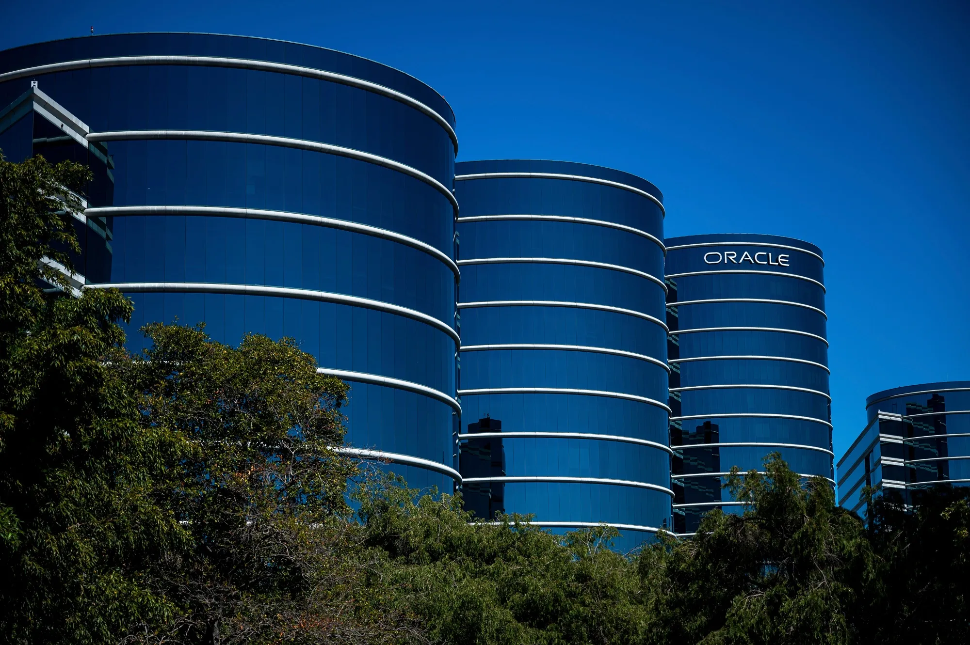 The Oracle offices in Redwood City, California.