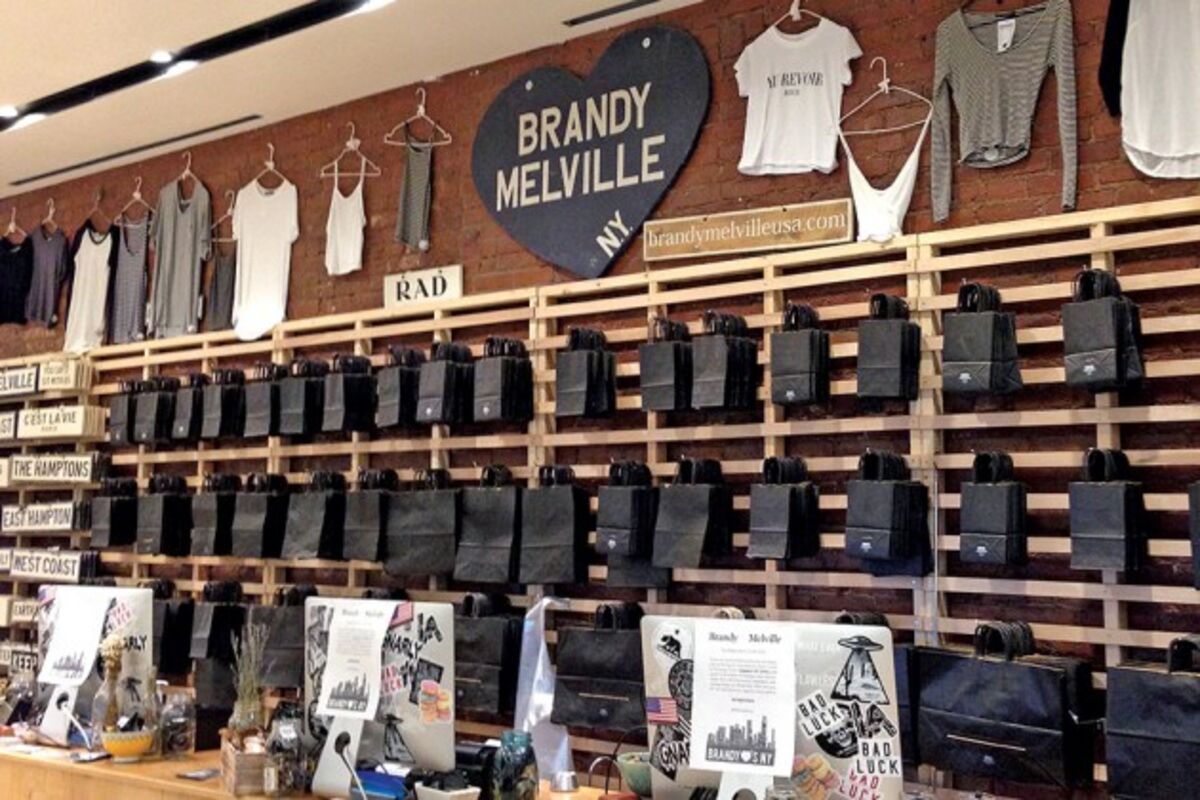 going into the BRANDY MELVILLE store and trying EVERYTHING on PART