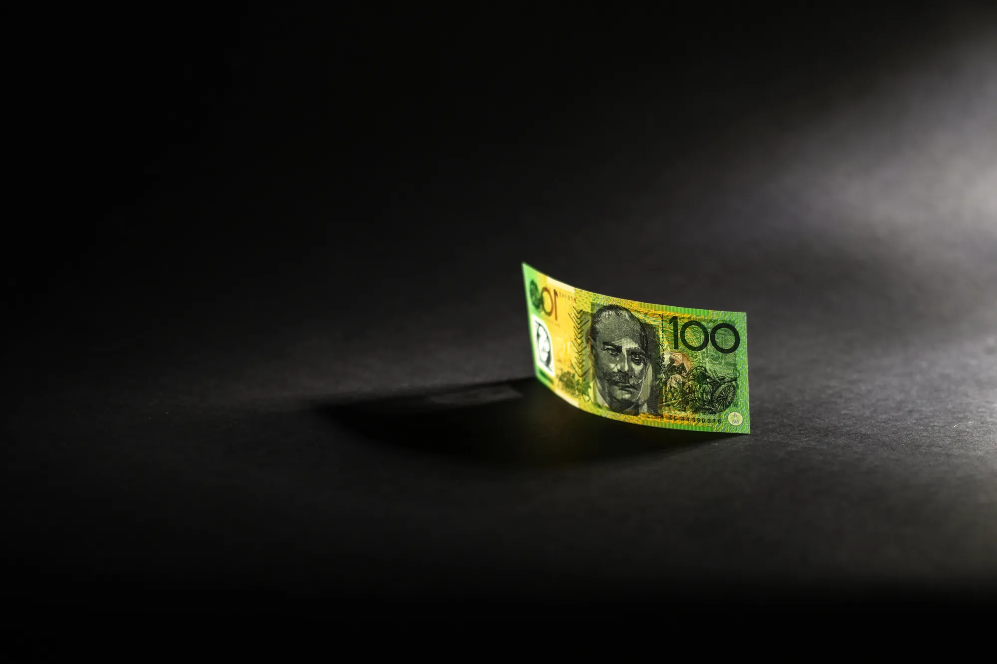 An Australian one hundred dollar banknote.