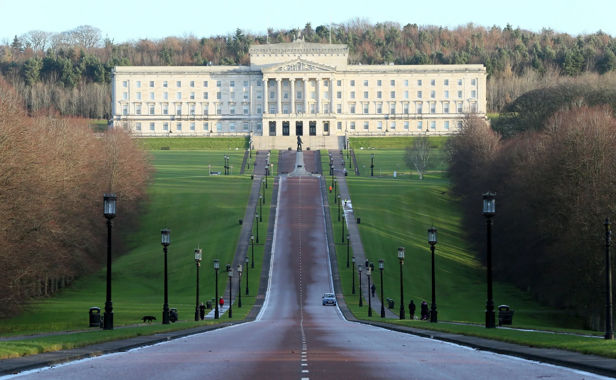 The Parliament Buildings on the Stormont Estate, seat of the Northern Ireland assembly, in Belfast.