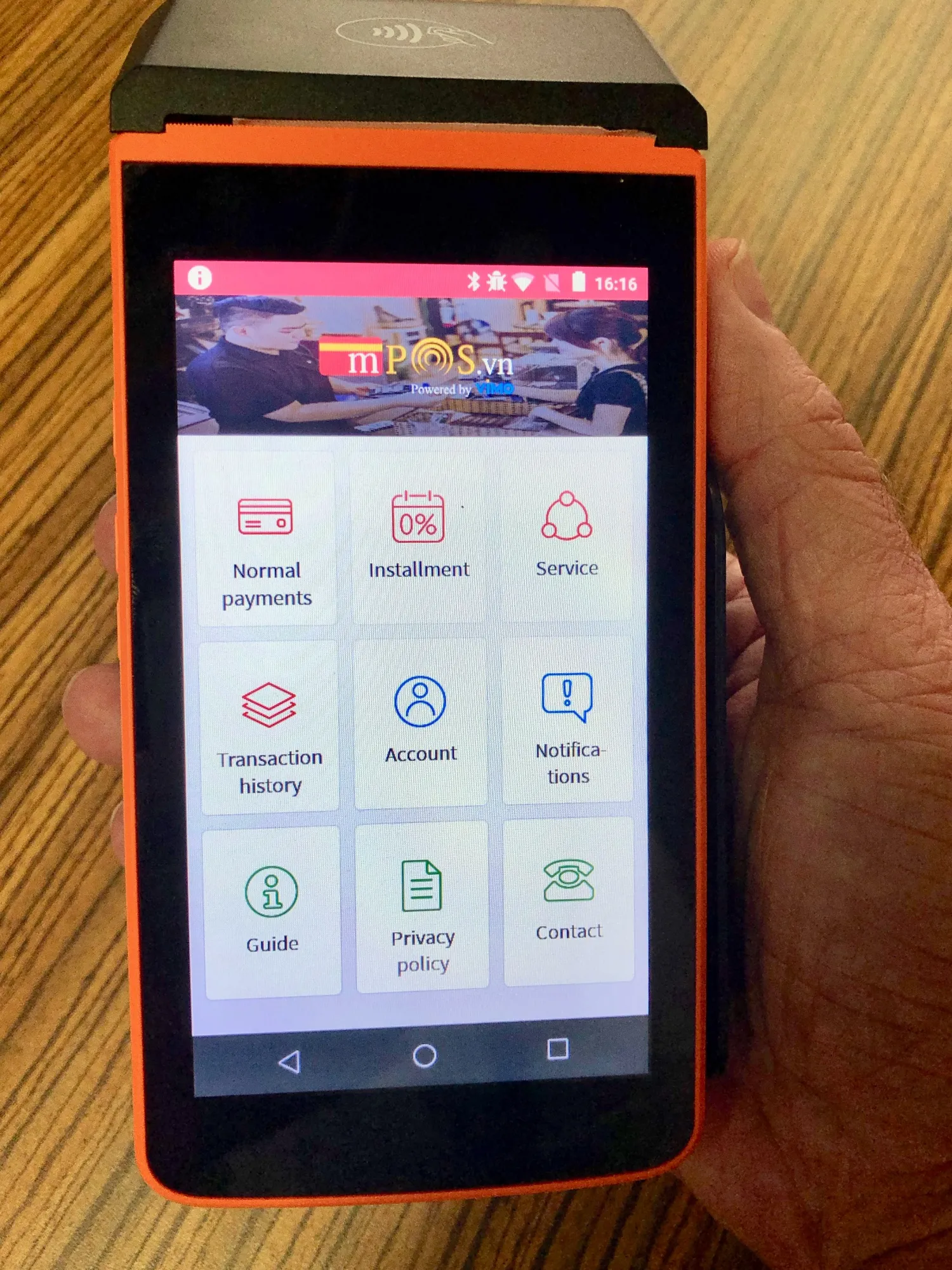 A NextPay mobile payment terminal