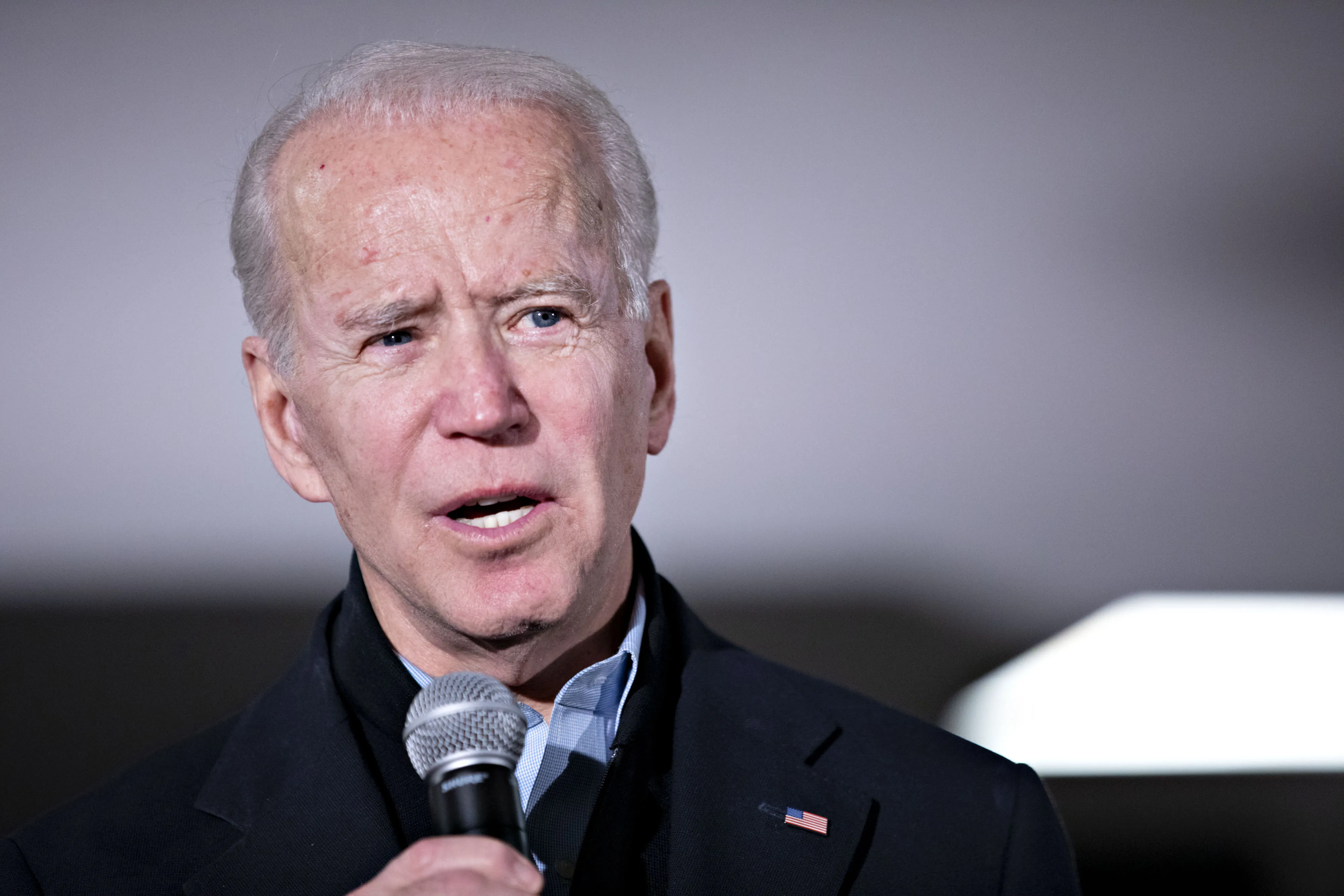 Former U.S. Vice President Joe Biden speaks during a campaign event in Clinton, Iowa, on&nbsp;Jan. 28, 2020.