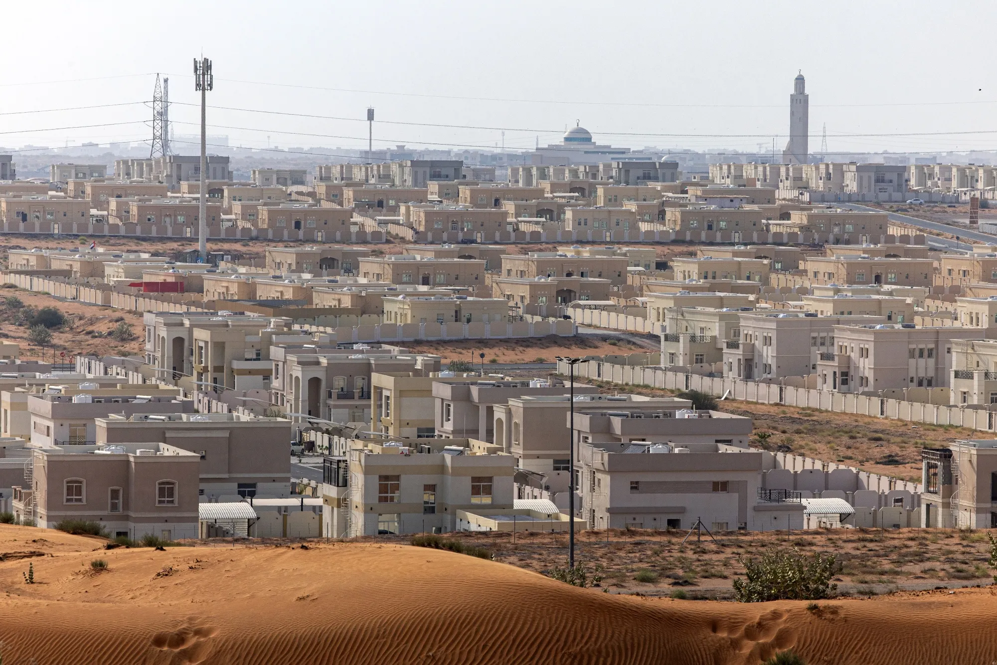 Villas in the Butain Al Samer district of Ras Al Khaimah, about 45 minutes from Dubai’s international airport.