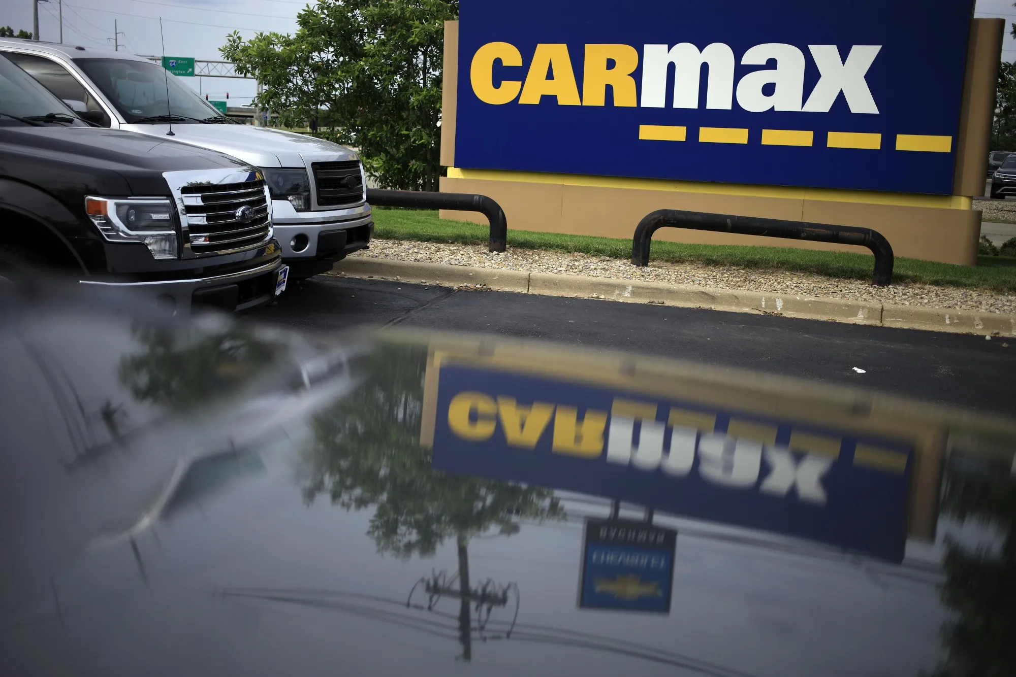 Vehicles at a CarMax dealership in Louisville, Kentucky.