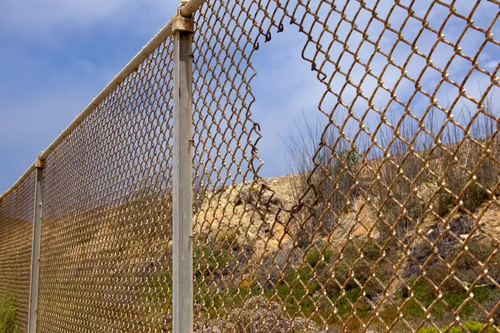 A porous point in the California desert.
