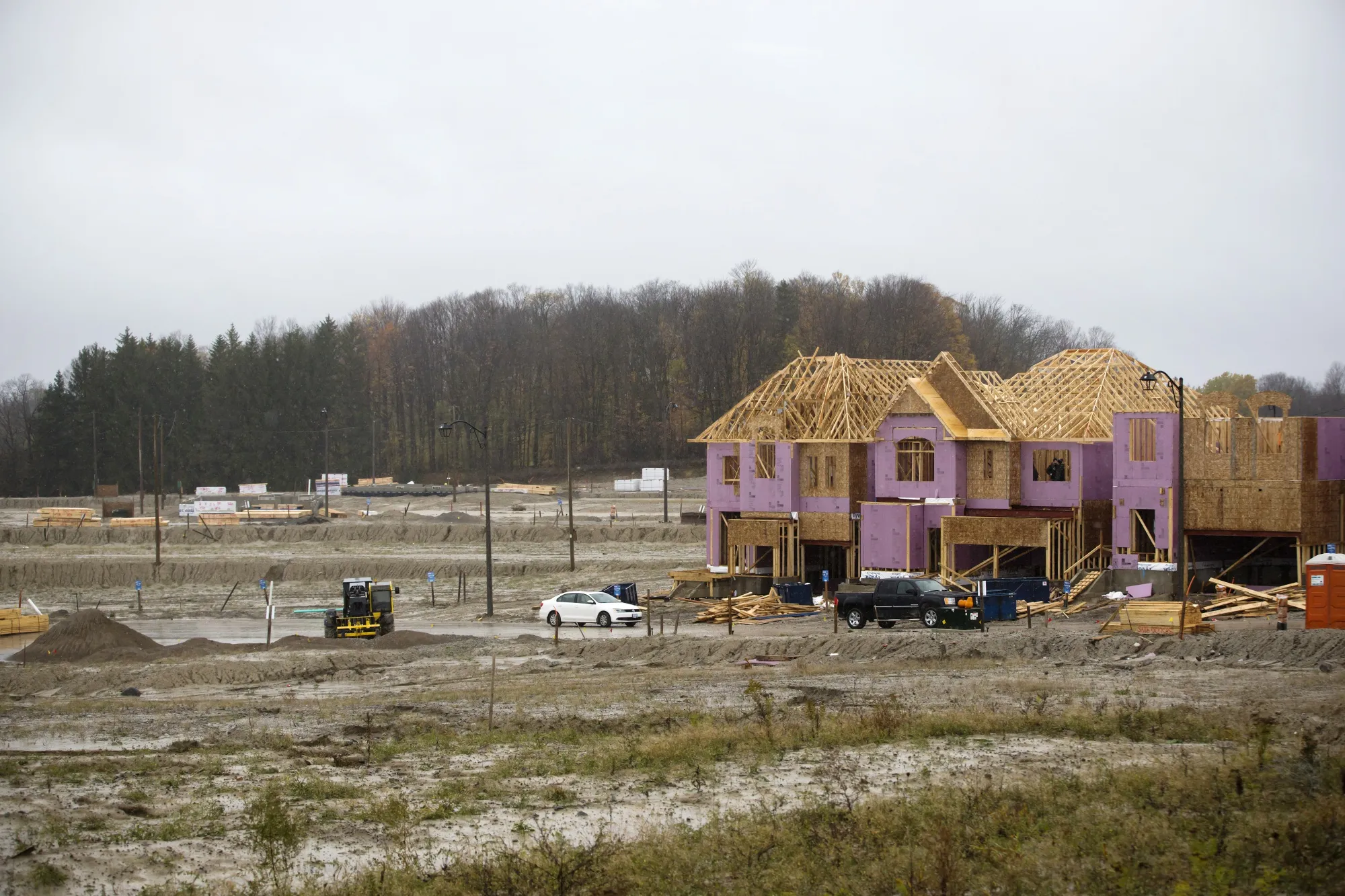 Home Construction Outside Of Toronto Ahead Of New Housing Price Figures