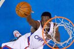 Los Angeles Clippers guard Darren Collison puts up a shot during Game 4 of the Western Conference semifinal NBA basketball playoff series against the Oklahoma City Thunder on May 11 in Los Angeles