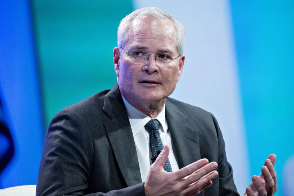 Darren Woods, chairman and chief executive officer of Exxon Mobil Corp.
