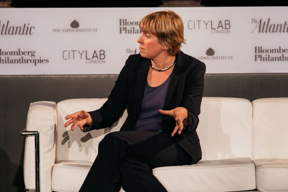 London Deputy Mayor for Transport Isabel Dedring speaks at The Atlantic's CityLab 2015 summit in London.