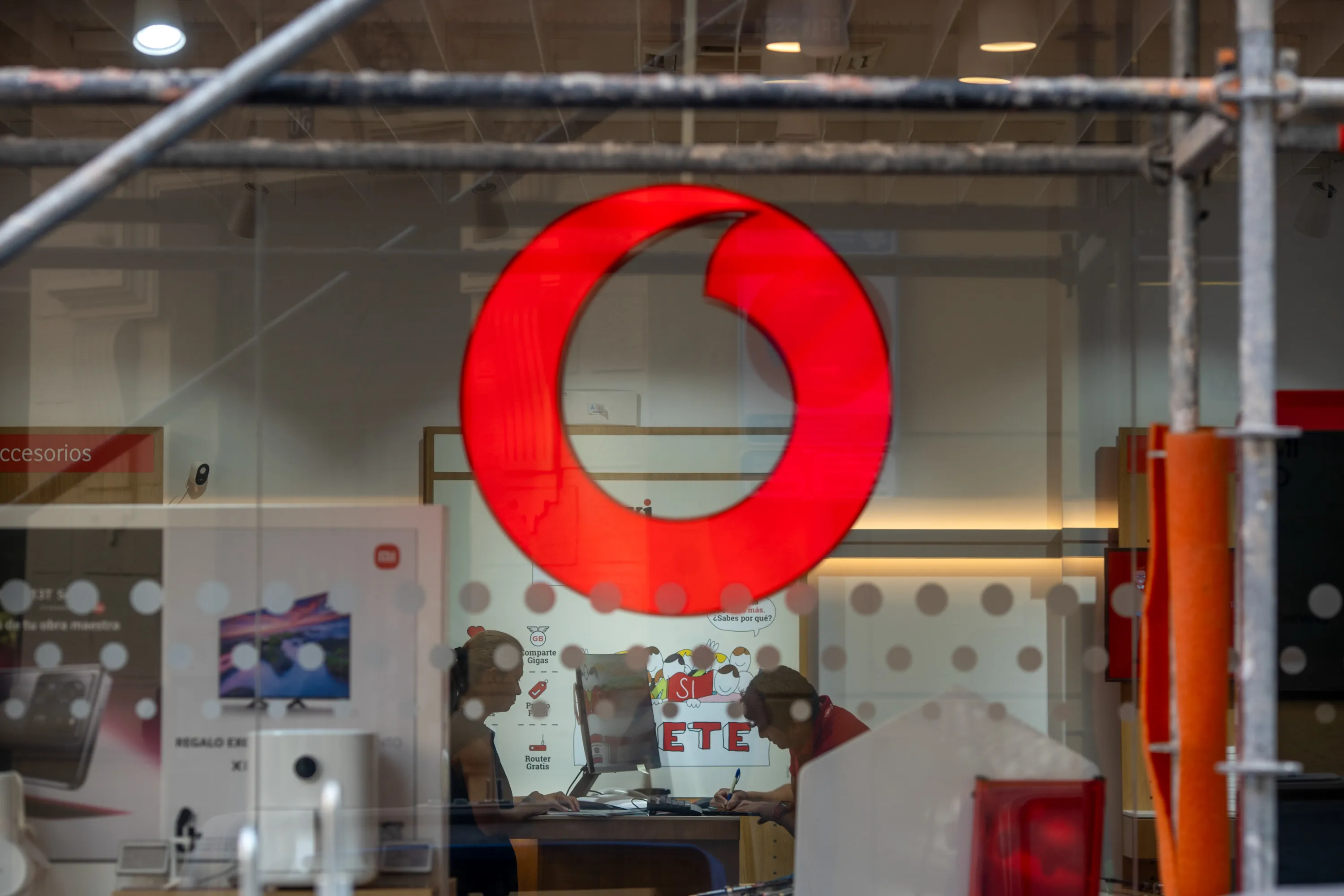 A Vodafone store in Madrid.