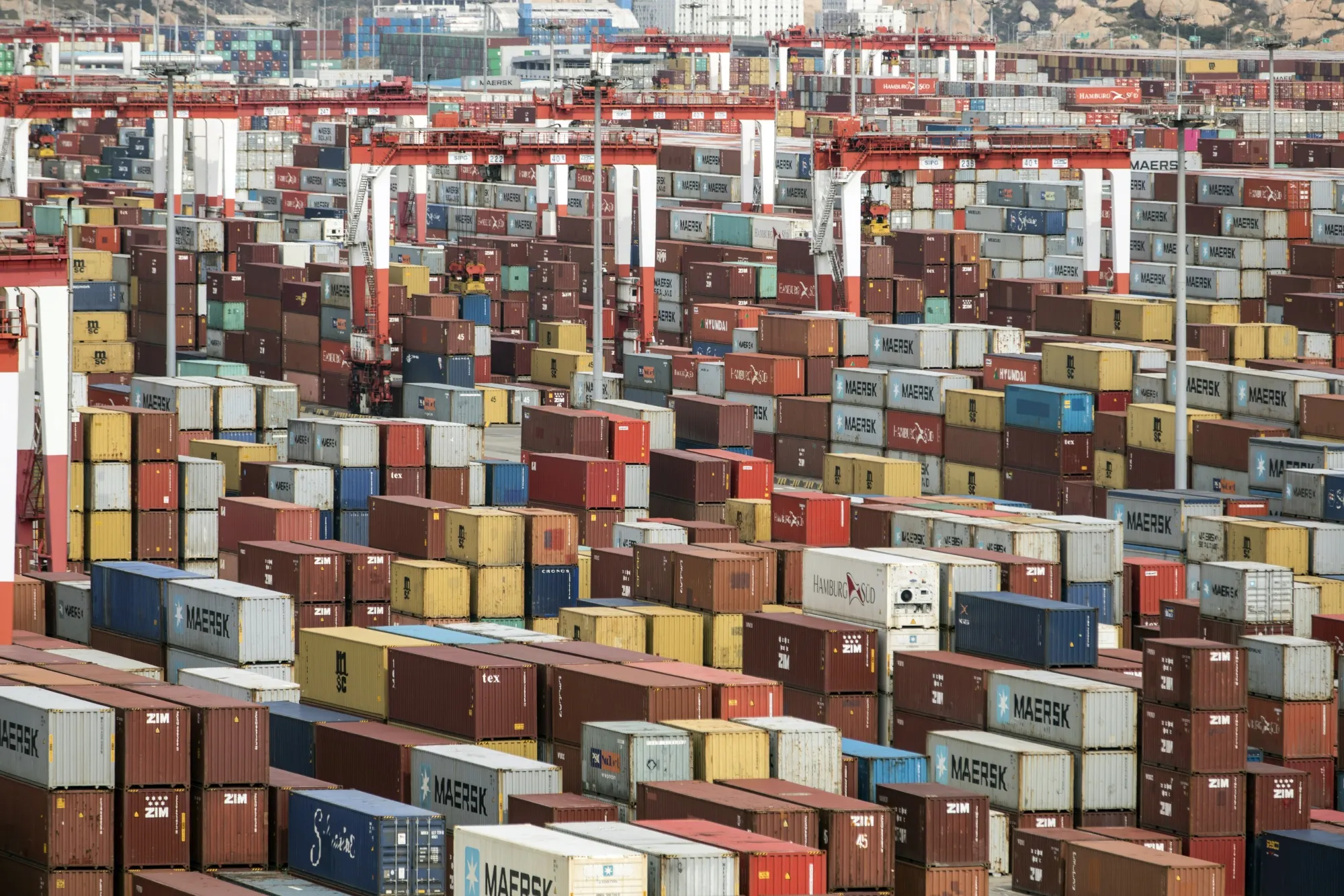 Operations At Yangshan Deepwater Port as China Talks Up Post-Virus Rebound While The World Economy Shuts