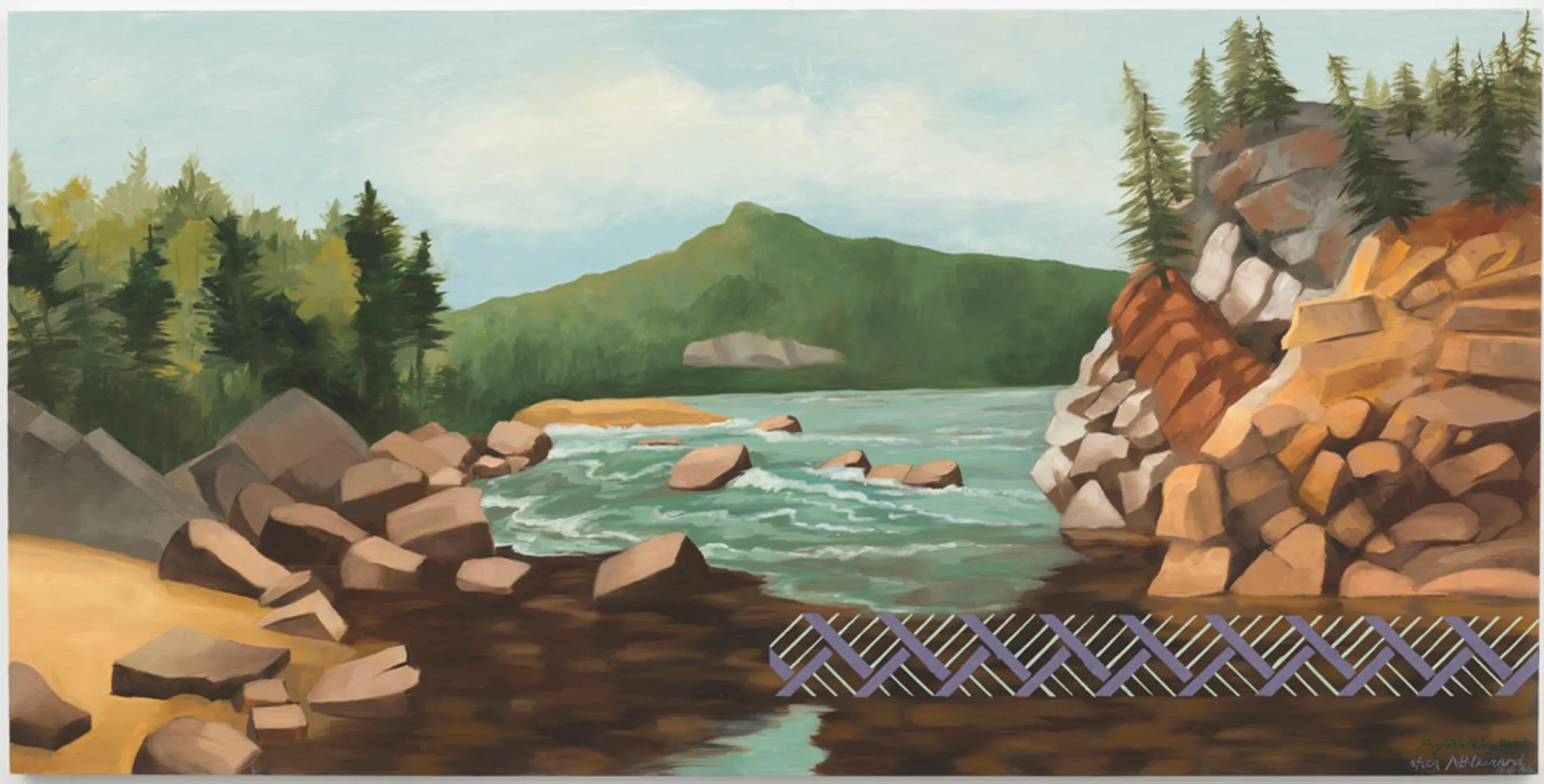 Durand’s Homage to the Mohawks&nbsp;(2021), by Kay Walkingstick.