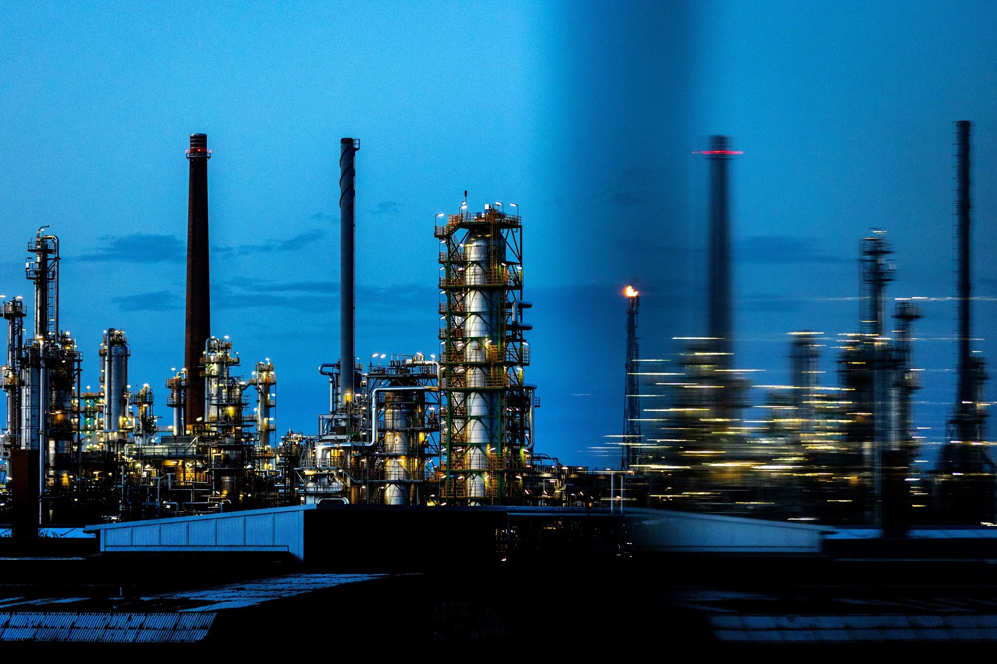 The PCK Schwedt oil refinery iin Schwedt, Germany.