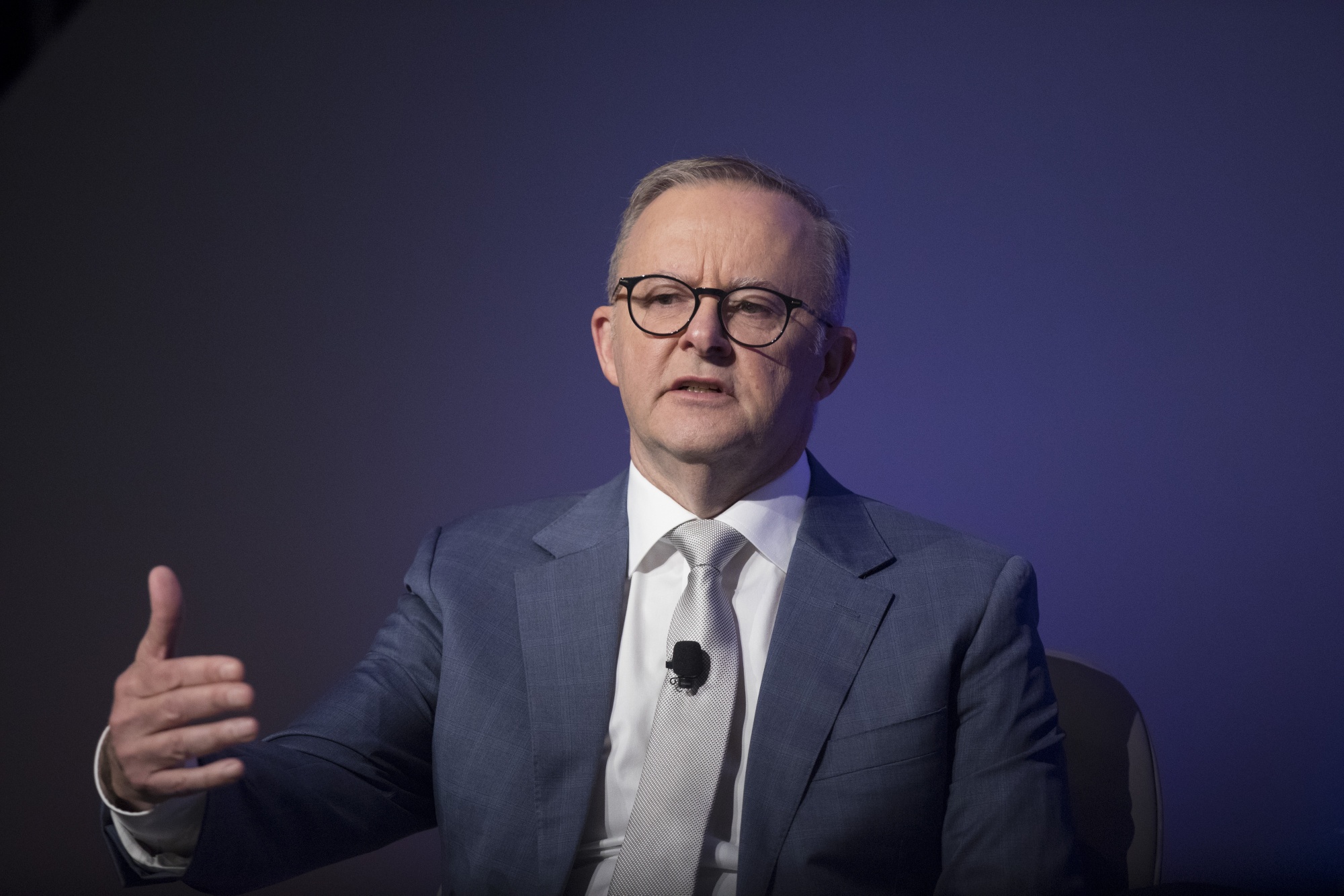 Anthony Albanese during the AFR Business Summit in Sydney on March 7.