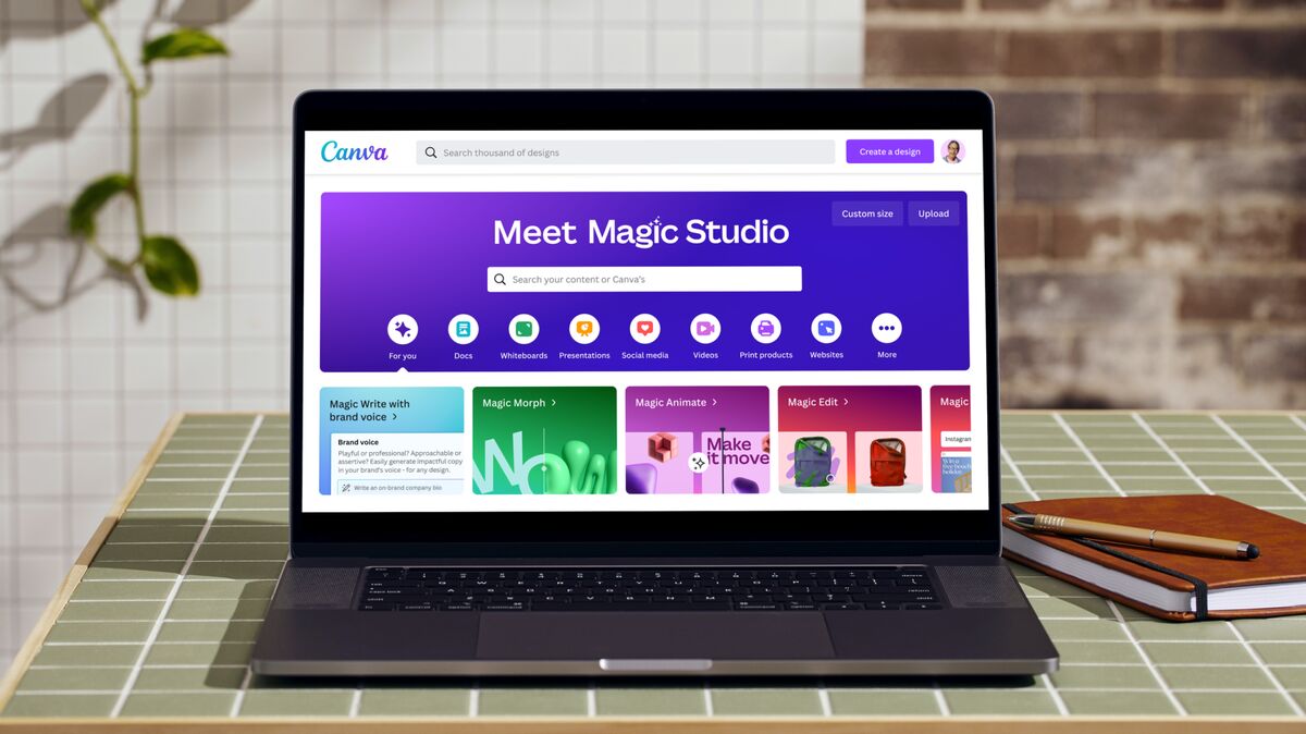 Canva Launches AI Design Tools As Adobe Competition Heats Up - Bloomberg