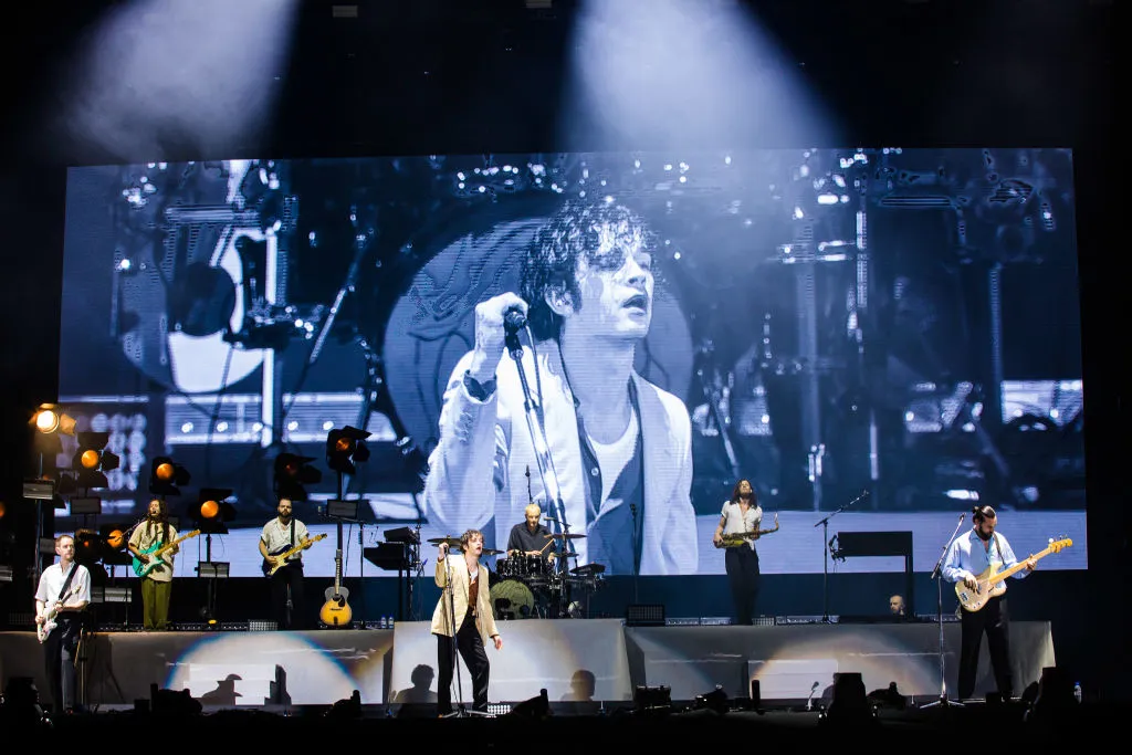 The 1975 performs live on stage&nbsp;in Sao Paulo, Brazil.
