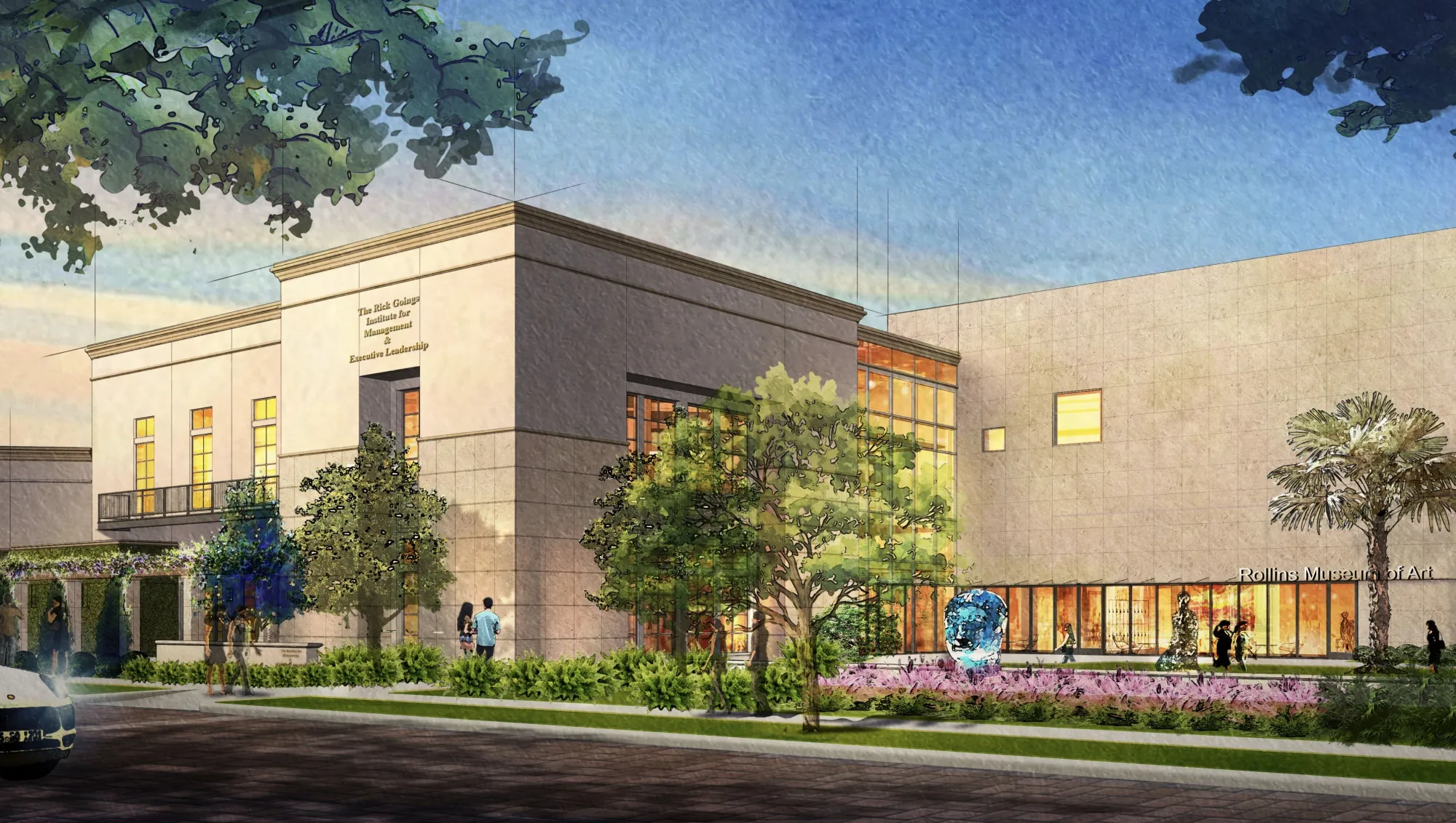 A rendering of the new Rick Goings Institute.