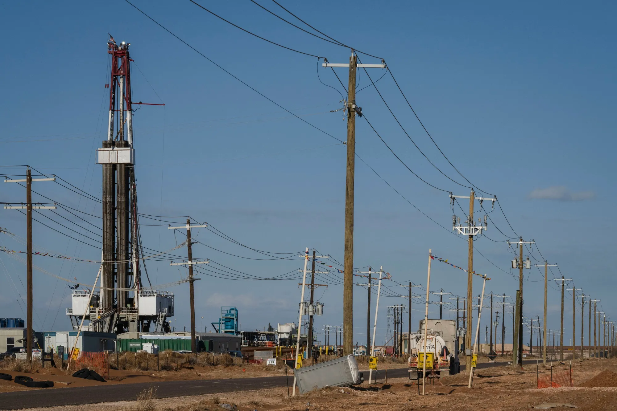 An oil drilling rig near Stanton, Texas. Energy was among the sector that emerged as a winner in Congress.