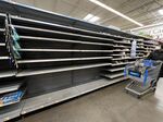 Empty shelves&nbsp;at Walmart.