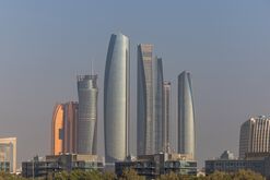 The Abu Dhabi skyline
