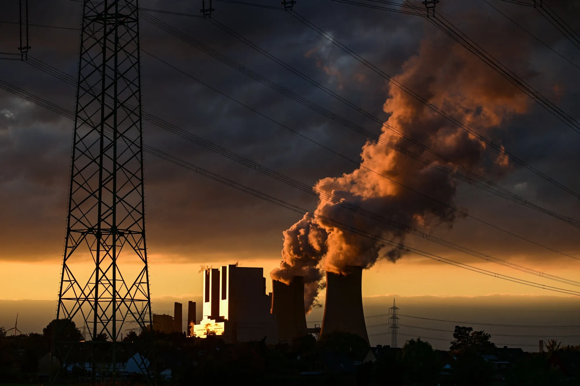 A lignite-fired power station in Neurath, Germany.&nbsp;