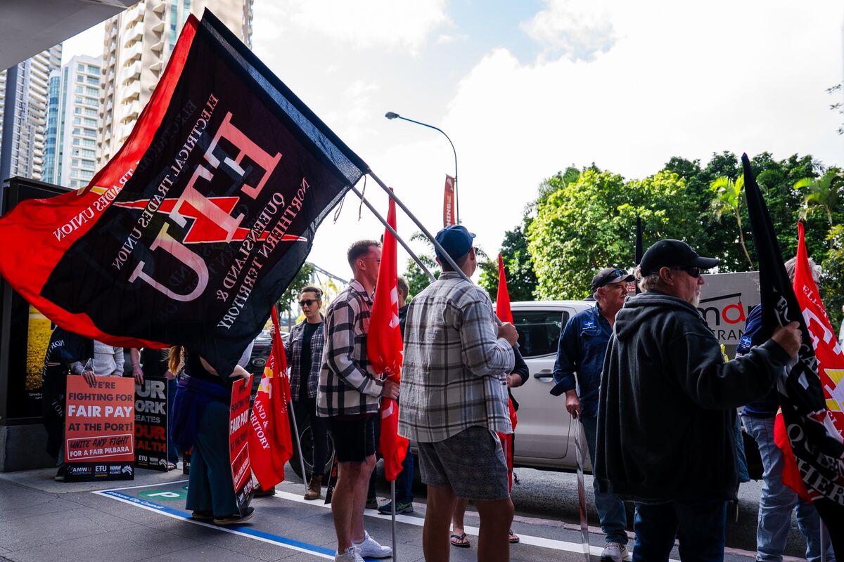 BHP Iron Ore Workers Walk Off The Job In First Major Strike This Century