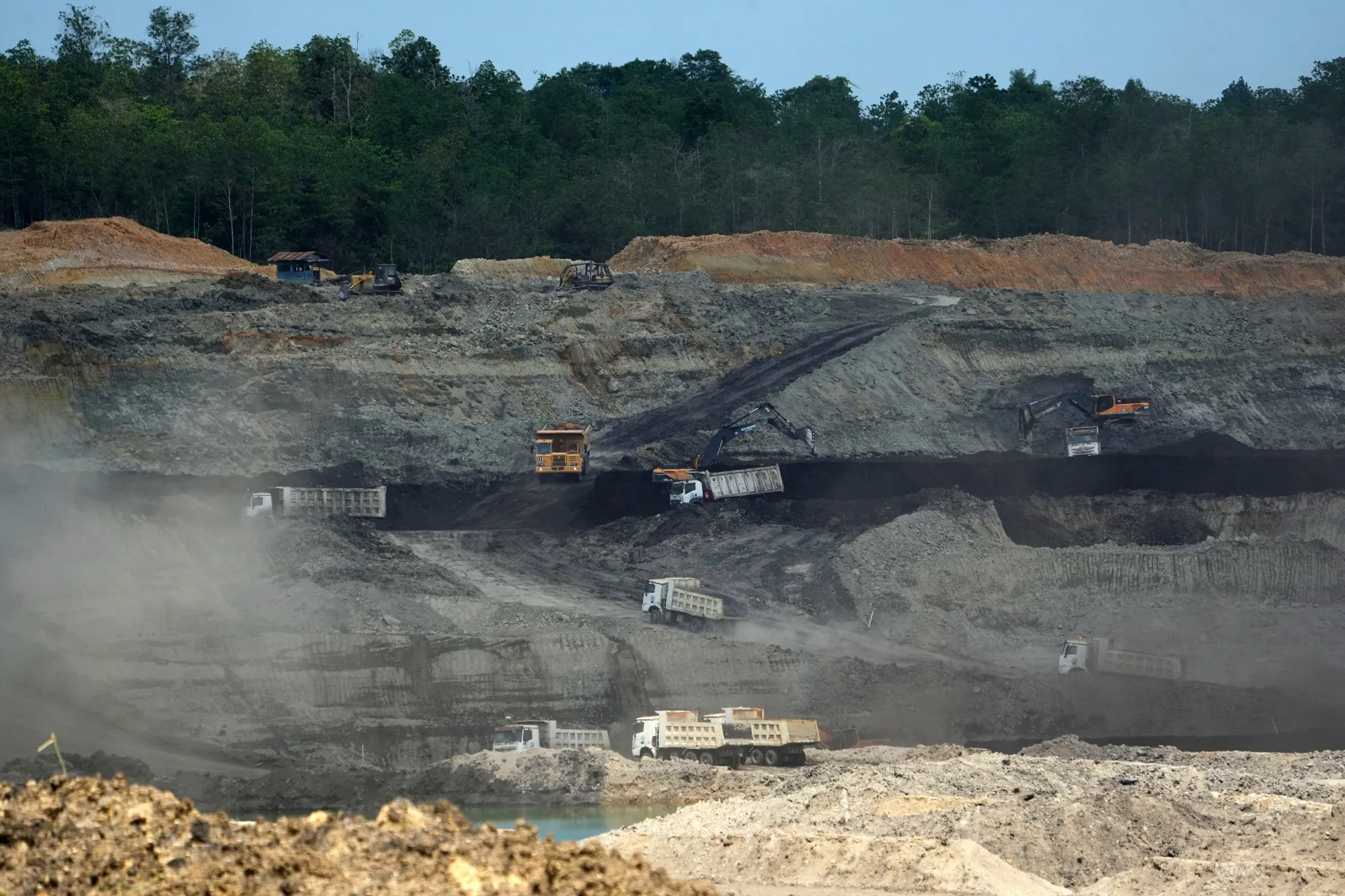 A coal mine in&nbsp;Indonesian Kalimantan&nbsp;in October.