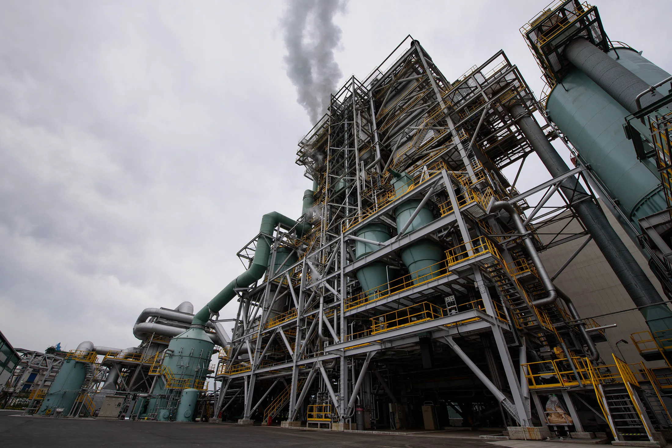Showa Shell biomass power plant in Kawasaki City.
