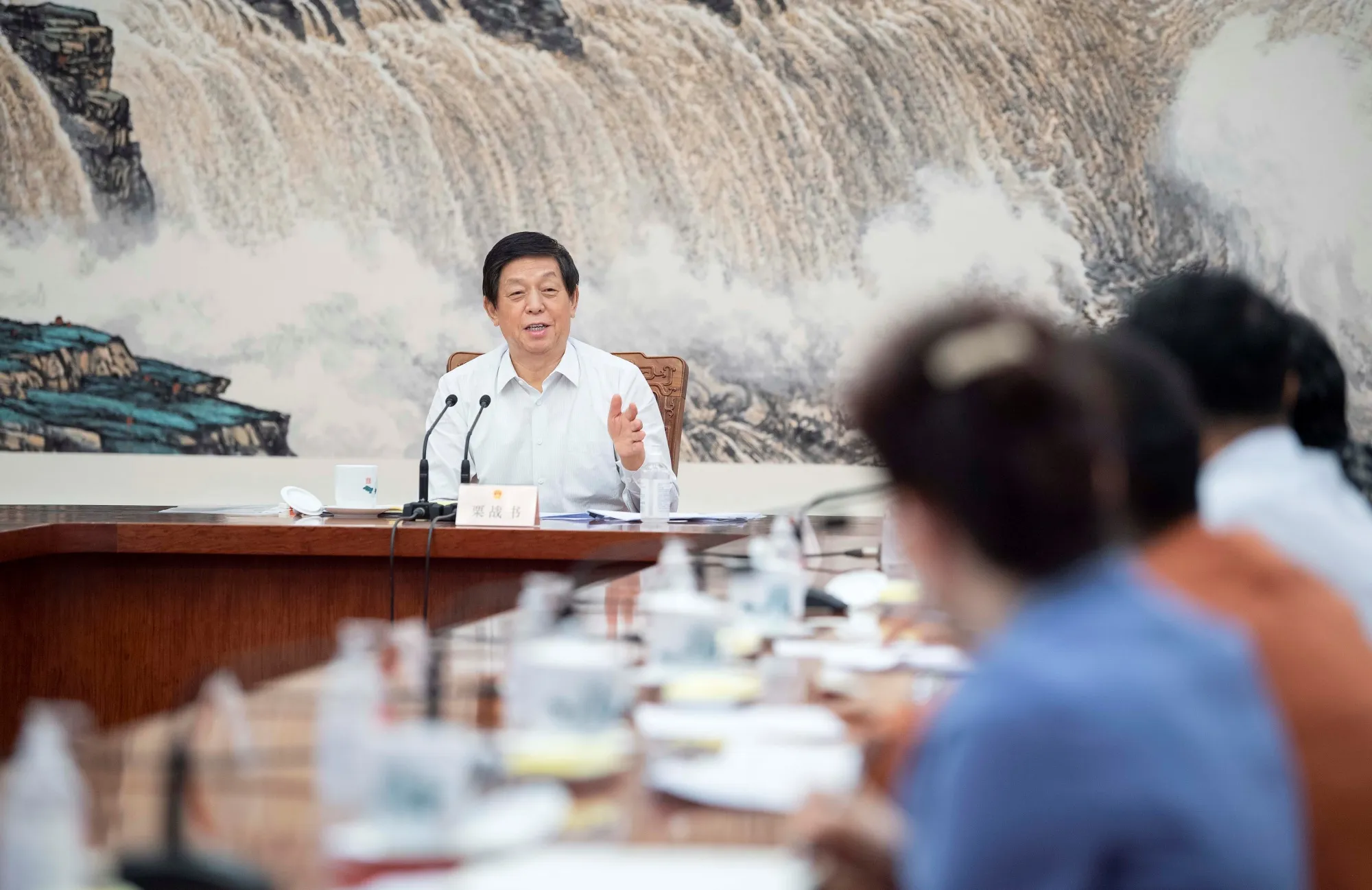 Li Zhanshu in Beijing on June 9.