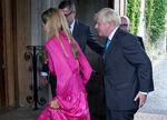 Outgoing Prime Minister Boris Johnson and his wife Carrie Johnson arrive at Balmoral for an audience with Queen Elizabeth II.