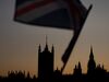 LONDON, ENGLAND - OCTOBER 22: A Union Flag flies in front of The Houses of Parliament at sunset on October 22, 2019 in London, England. Prime Minister Boris Johnson published his Withdrawal Agreement Bill last night and will today attempt to keep to his Brexit schedule as he aims to push a series of votes through Parliament. (Photo by Dan Kitwood/Getty Images)