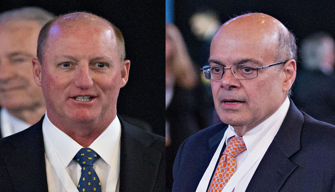 Gregory E. Abel, left, and Ajit Jain, Berkshire’s newest vice chairmen.